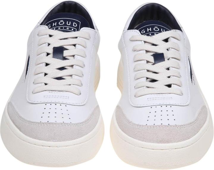 Image du produit Ghoud lido low sneakers in white/blue leather and suede (44)