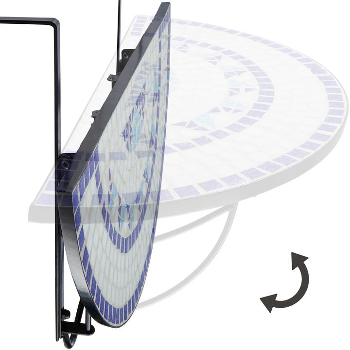 Actual product image tectake Balcony table (76 cm)