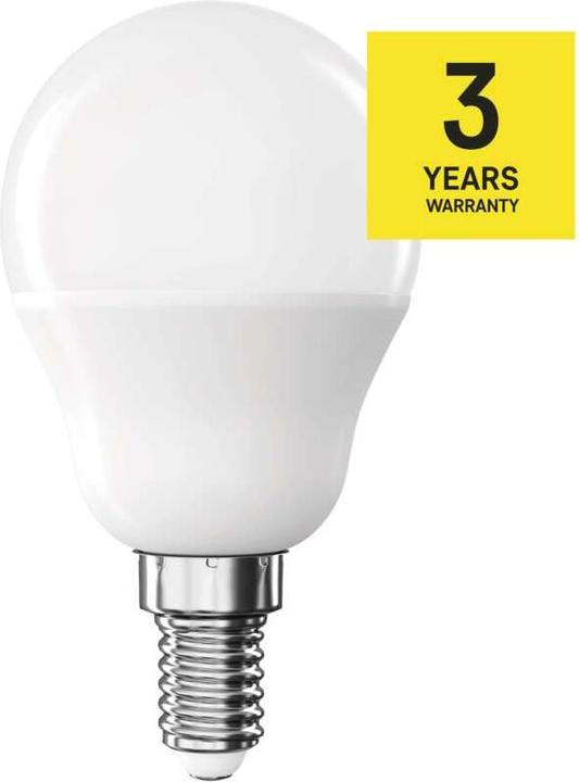 Actual product image Emos LED lamp Classic Mini Globe / E14 / 4.2 W (40 W) / 470 lm / Warm white (E14, 4.20 W, 470 lm, 1 x, E)
