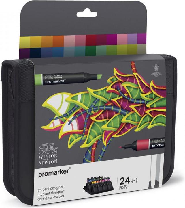 Produktbild Winsor & Newton Promarker (Schwarz, 24 x)