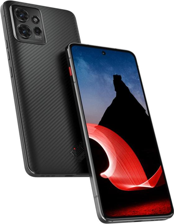 Actual product image Motorola ThinkPhone - 5G smartphone - dual-SIM - RAM 8 GB / Internal Memory 256 GB - pOLED display - (256 GB, Carbon black, 6.55", Dual SIM, 50 Mpx, 5G)