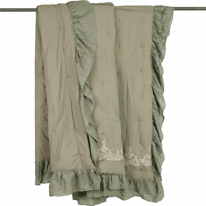 Actual product image Loberon Quilt Therese green (H, 240 cm)