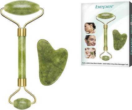 Actual product image Beper C301ABE101 - Jade Massage Roller & Gua Sha Massage Stone -