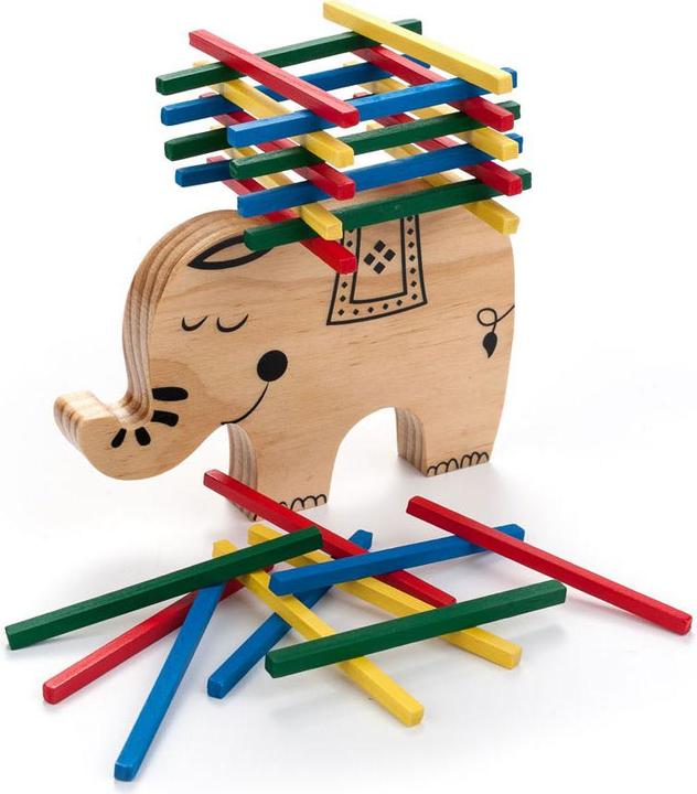 Actual product image Wooden Balance Game Elephant