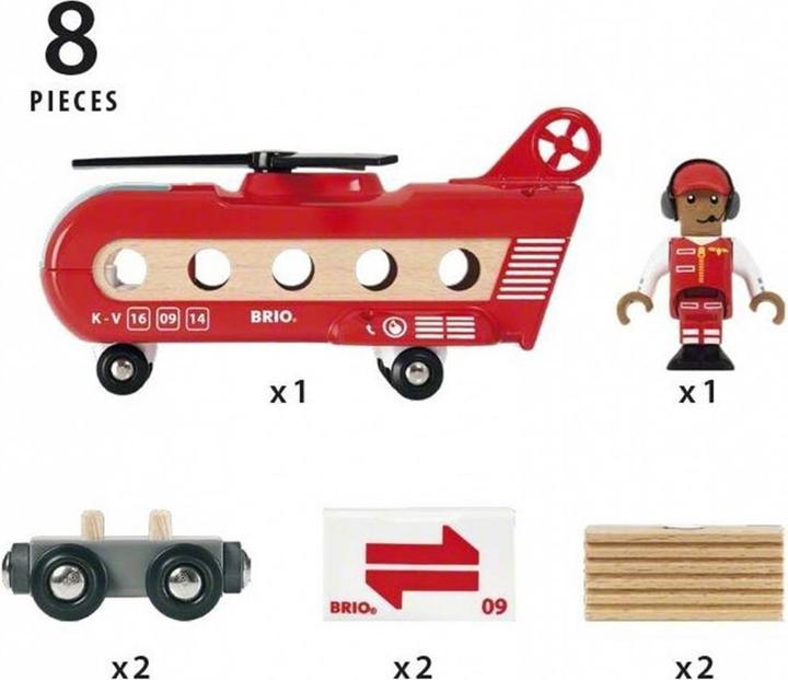 Produktbild Brio Eisenbahn-Transporthubschrauber