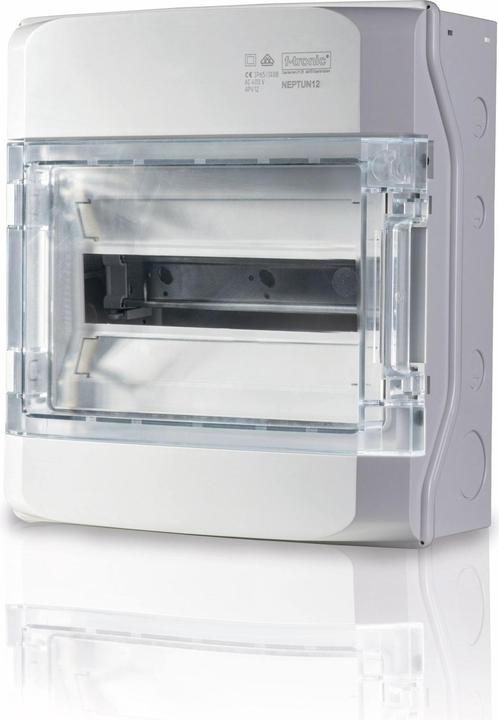 Actual product image F-Tronic Neptun 12 distribution box surface-mounted damp-proof small distribution box IP65 1row 7270001