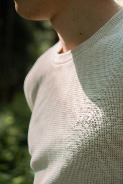 Actual product image Whatever Man Waffle crewneck (M)