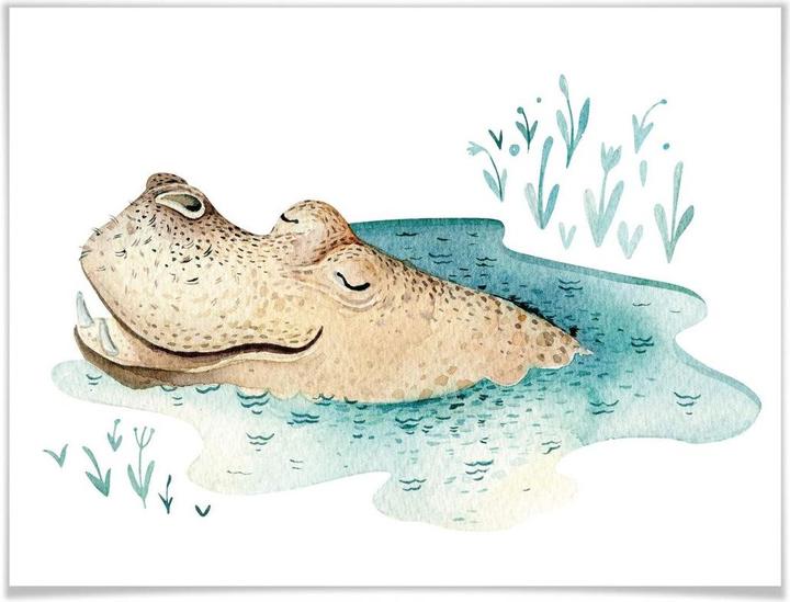 Produktbild Trenddeko Kvilis - Hippo (60 x 50 cm)