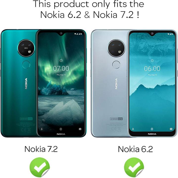 Actual product image Nalia (2-pack) Protective glass (1 Piece, Nokia 7.2)
