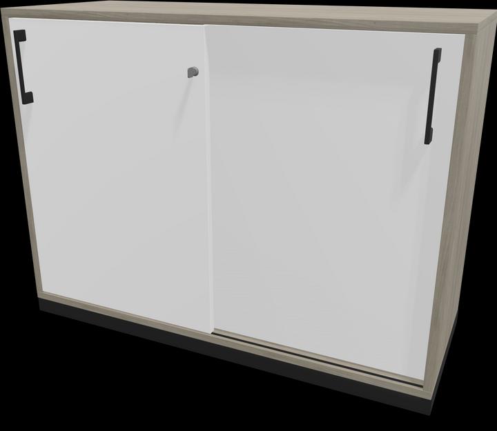 Bianco, Nero, Legno decorativo grigio con struttura