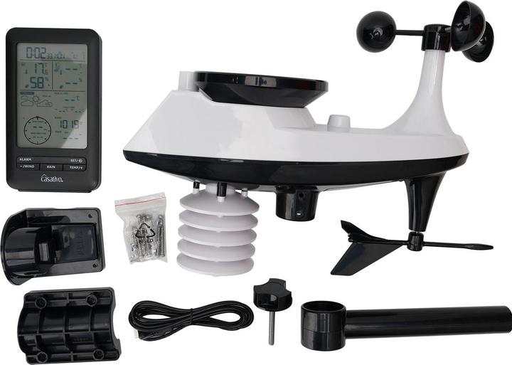 Actual product image Casativo Professional wireless weather station with outdoor sensor, hygrometer and weather forecast