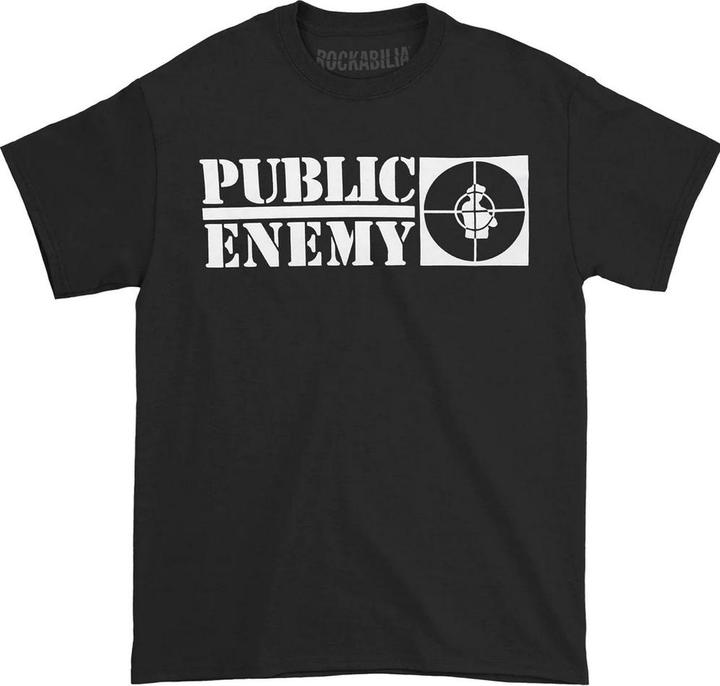 Immagine prodotto Public Enemy Maglietta Logo Crosshairs Adulto Unisex (XL)