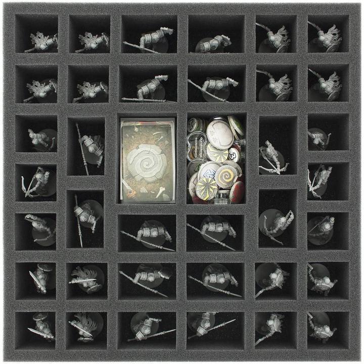 Actual product image Feldherr AFJX055BO - 55 mm foam inlay for Runewars the miniatures game - Infantry (Plastic)