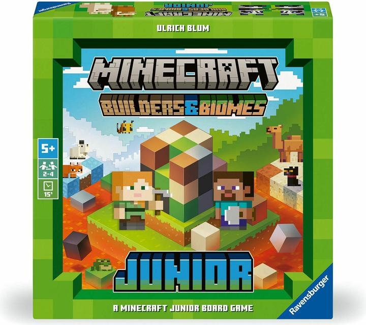 Image du produit Ravensburger 24615 Minecraft Builders & Biomes Junior - Jeu coopératif pour enfants à partir de 5 ans pour (Multilingue)