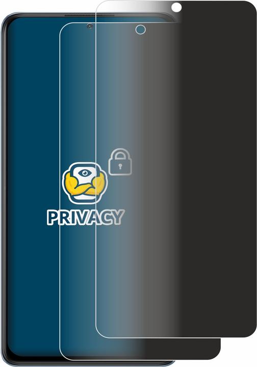Productafbeelding BROTECT Anti-spionnetje privacyfolie Beschermfolie tegen blauw licht (2 Stuk, Xiaomi Redmi Note 10 Pro Max)