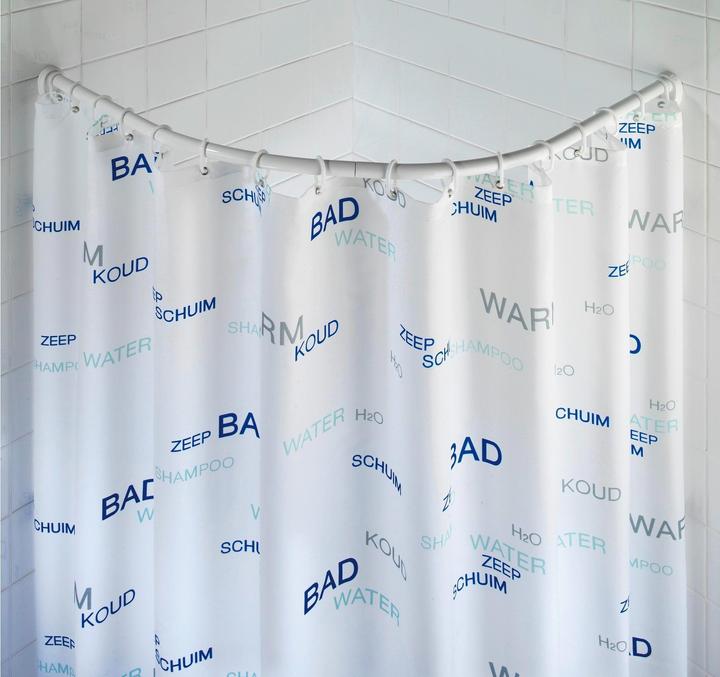 Round shower rod
