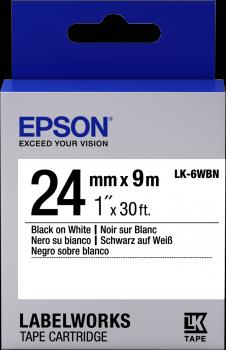 Immagine prodotto Epson Etichetta Cassetta Lk-6wbn (2.40 cm, Bianco)