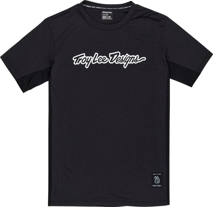 Actual product image Troy Lee Designs Skyline SS Ride Tee, Signature, black, L (L)