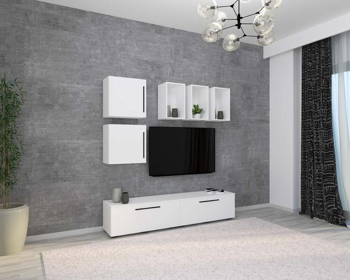 Produktbild VCM TV Lowboard Fernsehschrank Schrankwand Wohnzimmer Anbauwand Wohnwand Arila L (190 x 40 x 200 cm)
