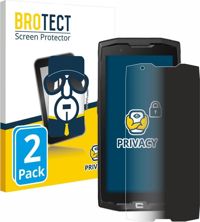 Actual product image BROTECT Anti-spy privacy film Blue light protection film (2 Piece, Crosscall Core X4)