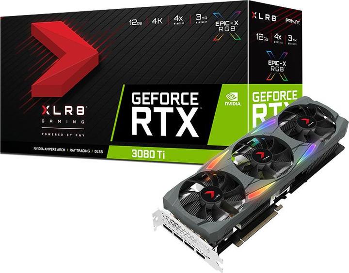 Produktbild PNY VCG3080T12TFXMPB Grafikkarte NVIDIA GeForce RTX 3080 Ti GDDR6X (12 GB)