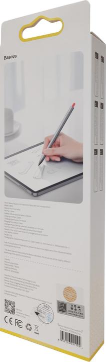 Immagine prodotto Baseus Penna stilo capacitiva a linee quadrate ACSXB-0G Modello CSP01, grigio alluminio, blister