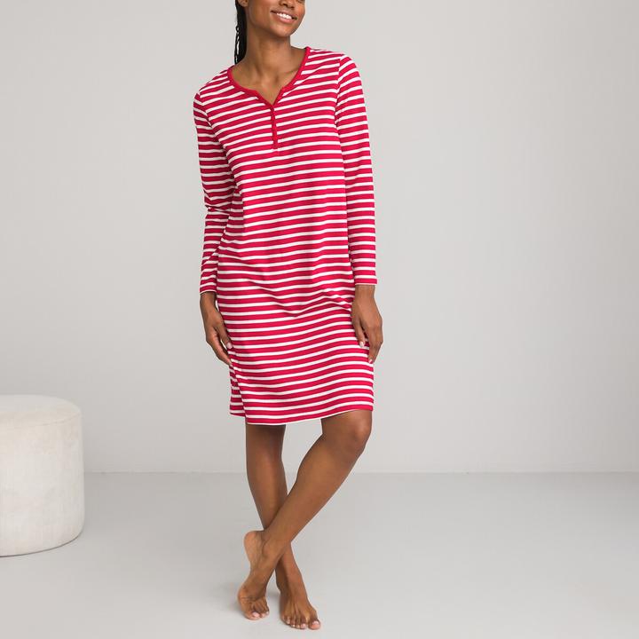 Image du produit La Redoute Collections Chemise de nuit en jersey de coton (W32/L34)
