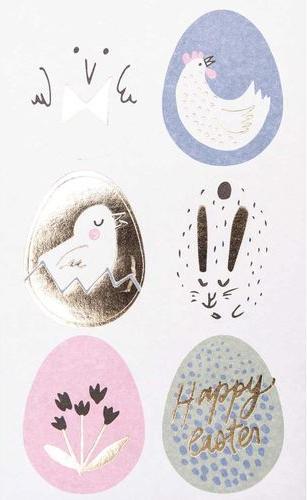 Image du produit Rico Design Oeufs de Pâques autocollants, 4 feuilles (4 x, 0,5 x 10 x 19,5 cm)