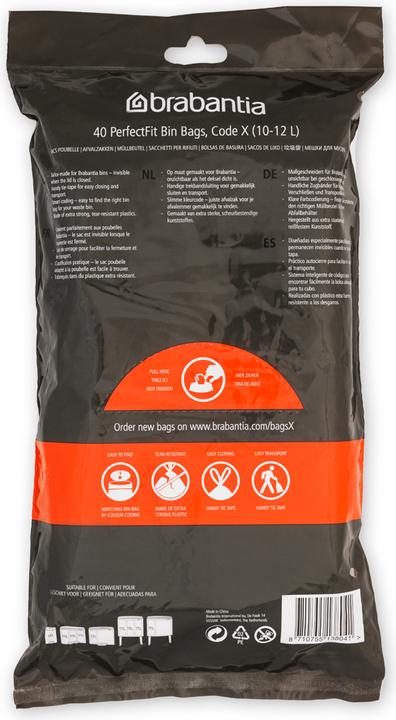 Image du produit Brabantia Sacs PerfectFit (40 x, 12 l)