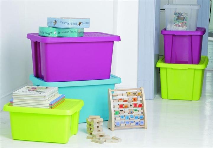 Image du produit Curver STORAGEBOXCURVER 26L+LID GREEN 598 (44 x 34 x 27 cm, 26 l)