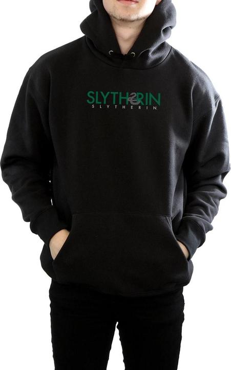 Actual product image Mens Slytherin Text Hoodie (XXL)