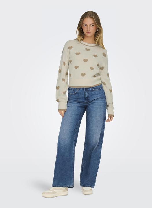 Actual product image JdY Knit Fit Round neck Ribbed cuffs Pullover Knitted jumper (M)