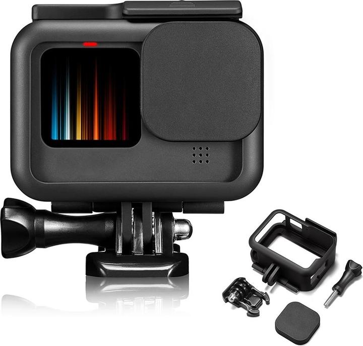 Image du produit Ueli Express Support pour GoPro Hero 12 / 11 / 10 / 9 Frame Extreme avec protection de l'objectif (GoPro Hero 10, GoPro Hero 11, GoPro Hero 9, GoPro Hero 12, GoPro Hero 13)