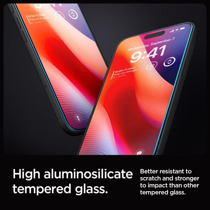 Produktbild Spigen Glas.TR iPhone 16 Pro "EZ FIT" clear szkło hartowane AGL07935 (1 Stück, Apple iPhone 16 Pro)