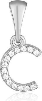 Image du produit JVD Pendentif en argent avec zircons lettre "C" SVLP0948XH2BI0C