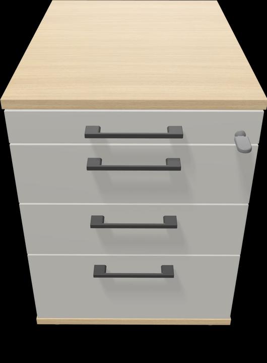 Noir, Gris perle, Gris foncé, Décor en chêne blanchi