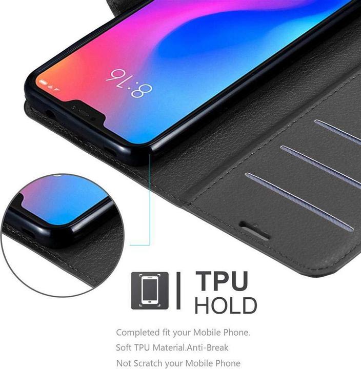 Actual product image Cadorabo Book with stand function cover (Xiaomi Redmi 6 Pro, Xiaomi Mi A2 Lite?)