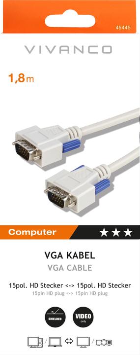 Actual product image Vivanco VGA — VGA (1.80 m, VGA)