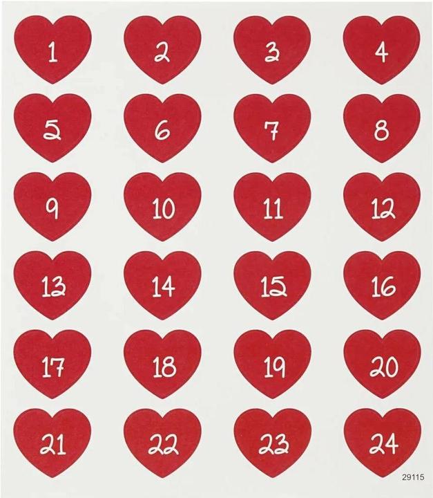 Creativ Company Cifre del calendario dell'Avvento