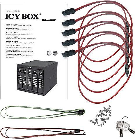 Actual product image Icy Box Backplane module IB-555SSK