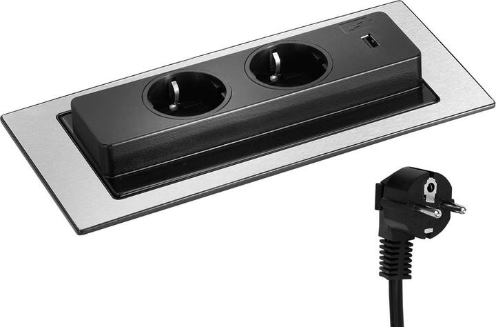 Actual product image Evoline BackFlip (2 x, CEE 7/3, 3 m)