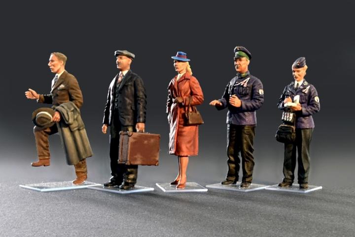 Produktbild Mini art Tram Crew with Passengers