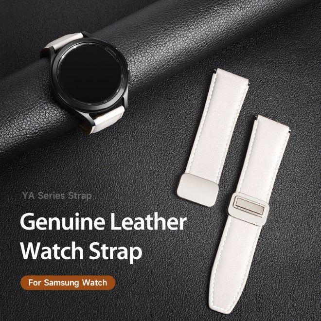 Image du produit Dux Ducis YA Series Bracelet en cuir véritable (22 mm, Cuir véritable, Galaxy Watch3 (45mm), Gear S3 Classic, Gear S3 Frontier)