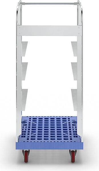 Actual product image ESB Order picking trolley, with plastic transport dolly, blue. (500 kg)