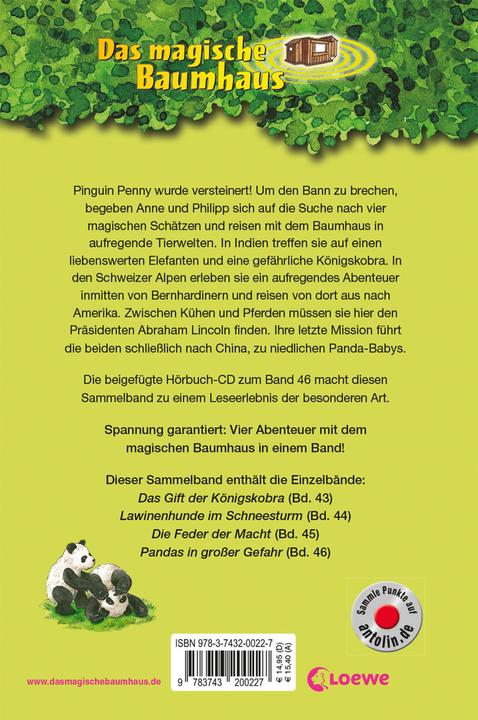 Produktbild Das magische Baumhaus - Abenteuerliche Mission ins Reich der Tiere (Deutsch, Mary Pope Osborne, 2018)