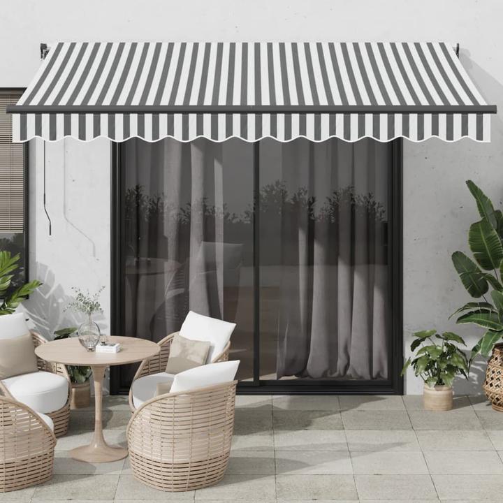 Actual product image VidaXL Markise Gelenkarmmarkise Sonnenmarkise Balkon Automatisch 350x250cm (3.50 m)