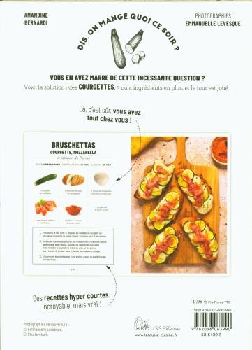 Image du produit Larousse pratique Courgettes : 50 recettes, 5 ingrédients, 3 étapes maxi (Français, Bernardi Amandine, 2024)