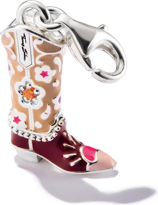 Produktbild Thomas Sabo Charm-Anhänger Cowboy Stiefel Silber (Silber 925, Emaille)