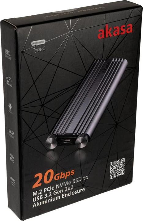 Image du produit Akasa Boîtier externe M.2 NVMe, USB 3.2, aluminium (M.2)