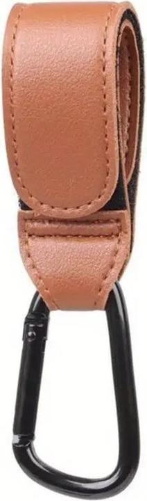 Actual product image Milkii Pushchair hook carabiner, brown